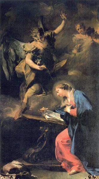 Giovanni Battista Pittoni Annunciation oil painting image